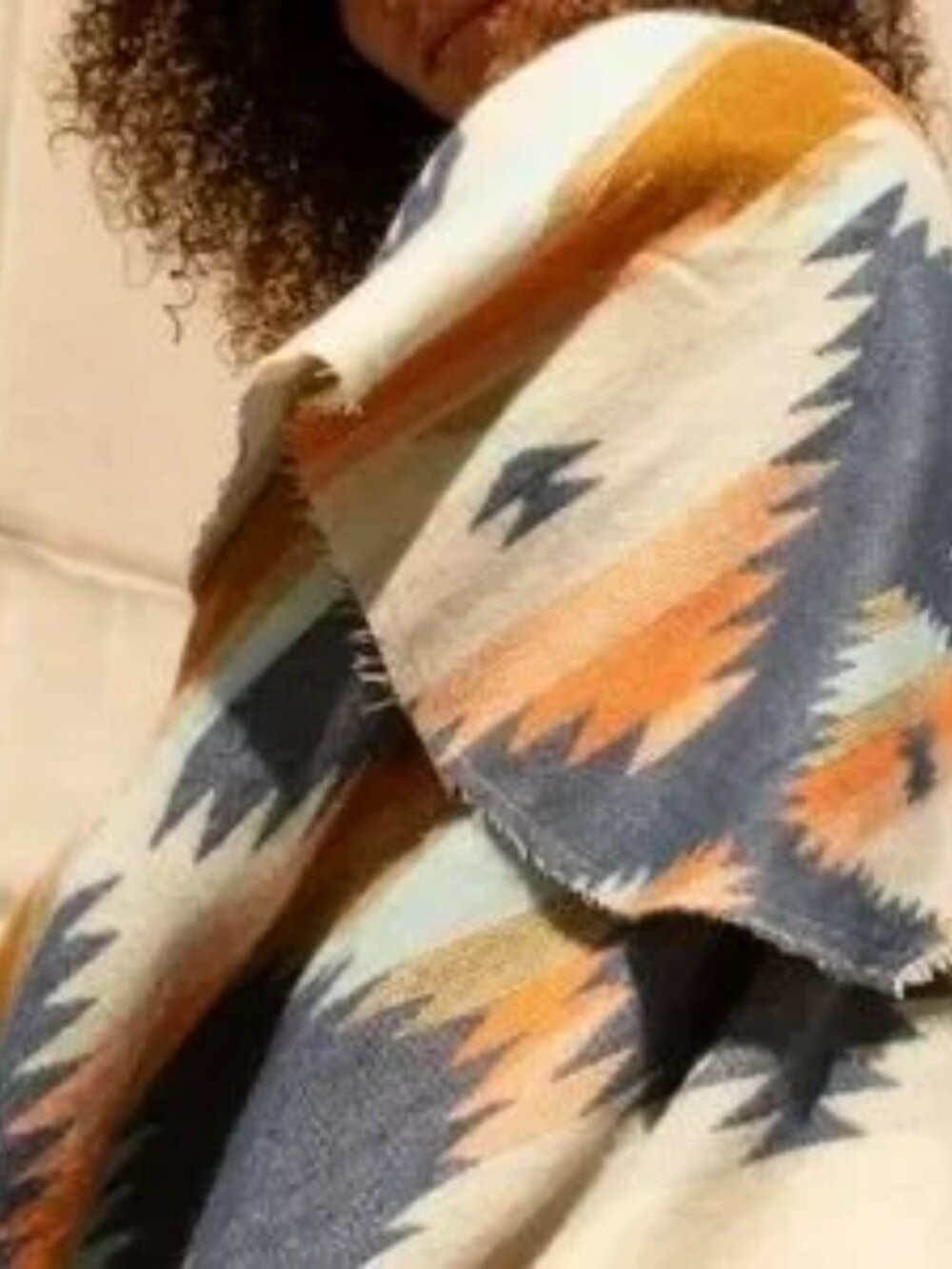 Free People Crossroads Oversized Poncho One Size EUC - Picture 4 of 9